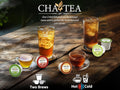 Cha4Tea 100-Count Variety Pack Tea, Compatible with Keurig Brewers, Includes Green, Black, Jasmine, Earl Grey, English Breakfast, Oolong,