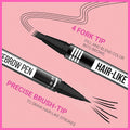 iMethod Eyebrow Pen - Eyebrow Pencil Magical 2-in-1 Eye Brow Pencils for Women with 4-Fork-Tip & Precise Brush-Tip for Natural Hair-Like Brows,
