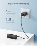 charmast Small Portable Charger for iPhone, Ultra-Compact 20W PD Fast Charging Power Bank 5000mAh, Mini Battery Pack for iPhone 14/14 Pro