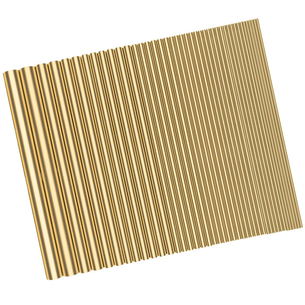 48 Pieces Brass round Rods Kit, 1Mm-8Mm in Diameter, 100Mm in Length, Sutemribor Brass Solid round Rod Lathe Bar Stock for DIY Craft Making, Knife