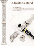 JR.DM Diamond Bands with Bling Case Women Compatible with Apple Watch 40Mm 38Mm 41Mm 44Mm 45Mm 42Mm 46Mm 49Mm Luxury Metal Bracelet Replacement