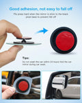 CUNCUI 2pcs Fan Shaped Blind Spot Mirror, 360 Degree Adjustabe HD Glass Blind Spot Mirrors, Frameless Convex Rear View Mirror, for any Car, Van,