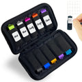 JBOS 10 Slots Neoprene USB Flash Drive Case with 20 Identification Labels,Anti-Static Thumb Drive Organizer Bag, Slim Portable Memory Stick