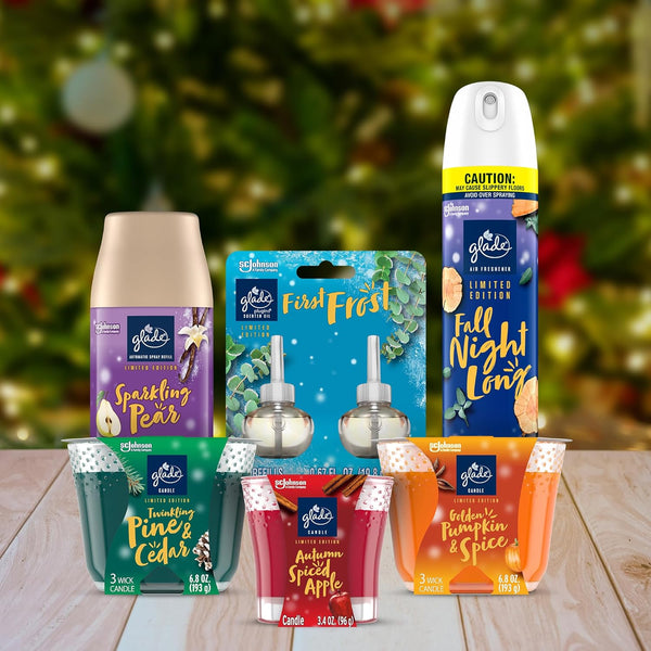 Glade Automatic Spray Refill, Air Freshener for Home and Bathroom, Twinkling Pine & Cedar, 6.2 Oz Twinkling Pine & Cedar 6.2 Ounce (Pack of 1)