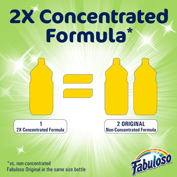 Fabuloso Multi-Purpose Cleaner 2x Concentrated, Lavender - 128 fl oz 128 Fl Oz (Pack of 1)