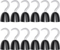 12 Pieces Pirate Hooks Captain Hook Plastic Hand Hook for Halloween Decoration Pirate Theme Party Costume Accessory Cosplay Party Supplies