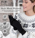 Brook + Bay Women'S Cold Weather Gloves - Touchscreen Fleece Gloves for Texting