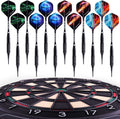 WIN.MAX Darts Plastic tip 12 Pcs Soft tip Darts for Electronic Dart Board black