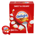 International Delight Coffee Creamer Singles, Sweet & Creamy, Shelf Stable Flavored Creamer, 24 Ct, 16 FL Oz, Pre-Portioned Creamers Sweet &