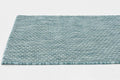 Unique Loom Collection Casual Transitional Solid Heathered Indoor/Outdoor Flatweave Area Rug (2' X 6' 1" Runner, Aquamarine/Ivory)