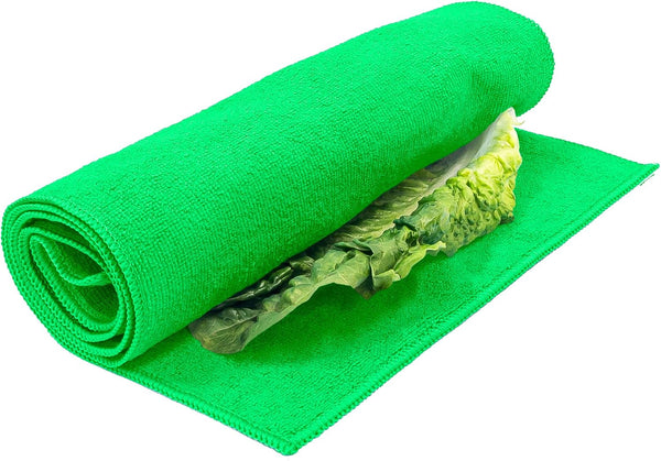 Eurow Microfiber Lettuce Wrap Towels, Ultra Absorbent Terry Weave Vegetable Drying Cloths, Reusable Kitchen Towels for Greens, Herbs, Produce,