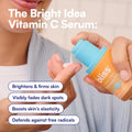 Bliss Bright Idea Vitamin C + Tri-Peptide Collagen Brightening Face Skincare Serum - anti Aging, Reduces Dark Spots, Boosts Skin Elasticity -