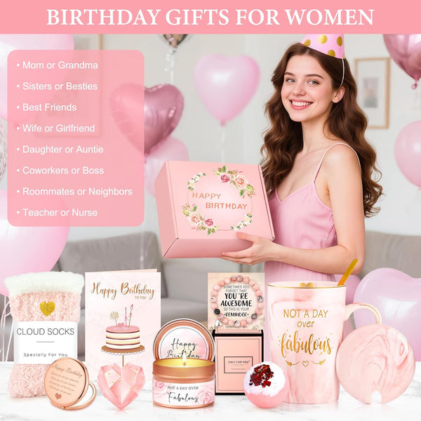 Birthday Gifts for Women Happy Birthday Gift Basket for Women Birthday Gifts Ideas Womens Gift for Birthday Box for Women Birthday Gifts for