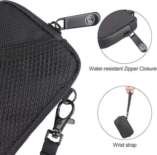 FIREDOG Smell Proof Pouch Bags for Travel Storage Black