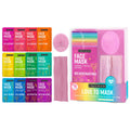 Freeman 14 Piece Love To Mask Variety Pack, Facial Masks For All Skin Types, Hydrate, Detoxify, & Clear Skin, Exfoliating Scrub, Bonus Headband