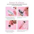 Real Techniques Makeup Setting Brush, for Setting Powder, Loose Powder, & Pressed Powder, Face Makeup Brush, 402 Brush, Sheer Coverage for