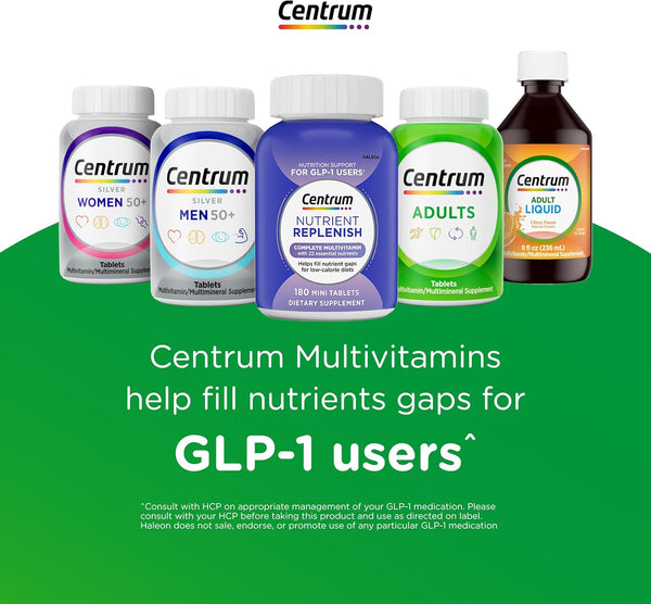 Centrum Silver Women'S Multivitamin for Women 50 Plus, Multivitamin/Multimineral Supplement with Vitamin D3, B Vitamins, Non-Gmo Ingredients,