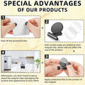 Grtard 6 Pack Magnetic Clips Heavy Duty, Strong Magnet Clips for Fridge Black 6pack