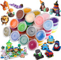 36 Colors Air Dry Clay Kit for Kids – 36 Cups with 3 Sculpting Tools | Non-Toxic Soft Modeling Clay, Creative DIY Arts & Crafts Set, Halloween
