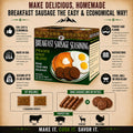Hi Mountain Breakfast Sausage Seasoning Mix | PRAIRE SAGE | Make Homemade Sausage with Pork, Venison, Deer, Elk & Wild Game | Makes up to 24 lbs