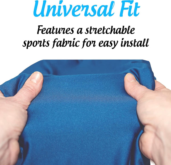 Top Glides Universal Rollator Walker Seat and Backrest Covers (Blue)