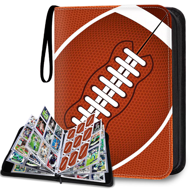 900 Pockets Football Card Binder, Trading Card Holder with Sleeves Card Collectors Album, Fit for Football Cards Basebal