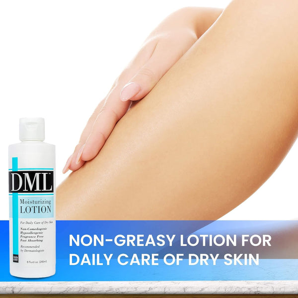 Dml Moisturizing Lotion, Fragrance Free - 8 Oz Unscented 8 Ounce