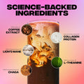 Everyday Dose Premium Adaptogenic Mushroom Coffee with Grass-Fed Collagen, Chaga, Lions Mane & L-Theanine for Better Focus, Energy, Digestion,