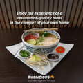 PhoLicious Instant Beef Pho, Authentic Vietnamese Rice Noodle Soup Kit with Spices & Broth Mix, Ramen Noodles Alternative, Quick Microwave Meal -