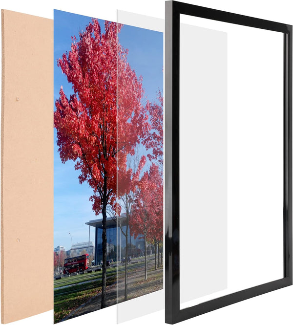 9x12 Picture Frame,Wall Display Document Certificate Photo Frame, 1 Pack 1P Black 9x12