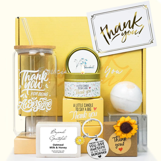 Thank You Gifts for Women, Appreciation Gifts, Thank You Gift Baskets for Women Best Friend Coworkers Teachers Employees