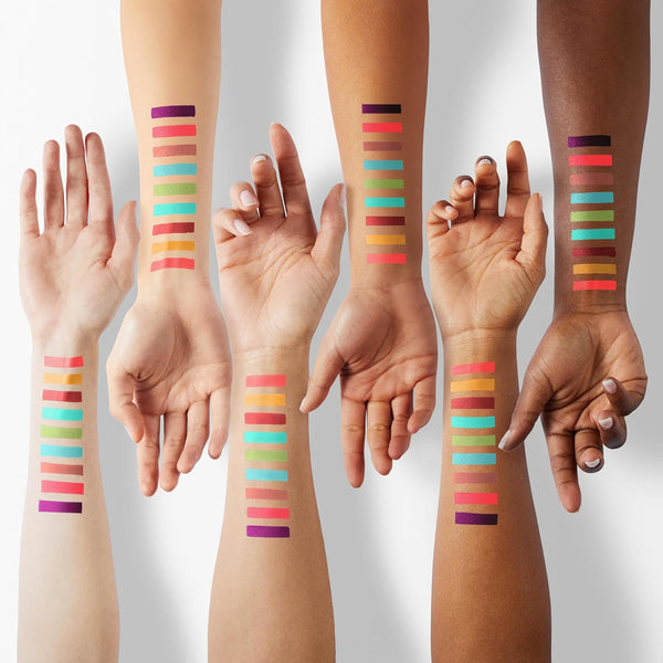 Juvia'S Place Palette the Zulu - Turquoise, Red, Purple, Shades of 9, Colorful, Vivid, Vibrant Palette, Pigmented Makeup Palette Color & Shine