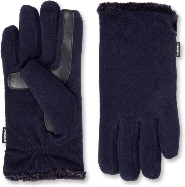 Isotoner Womens Stretch Fleece Gloves with Microluxe Lining and Smart Touch Technology