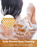MTDLYICE African Net Sponge 2 Pack, Back Scrubber for Shower, XL 80CM Exfoliating Washcloth, African Net Sponge Authentic, Body Scrubber