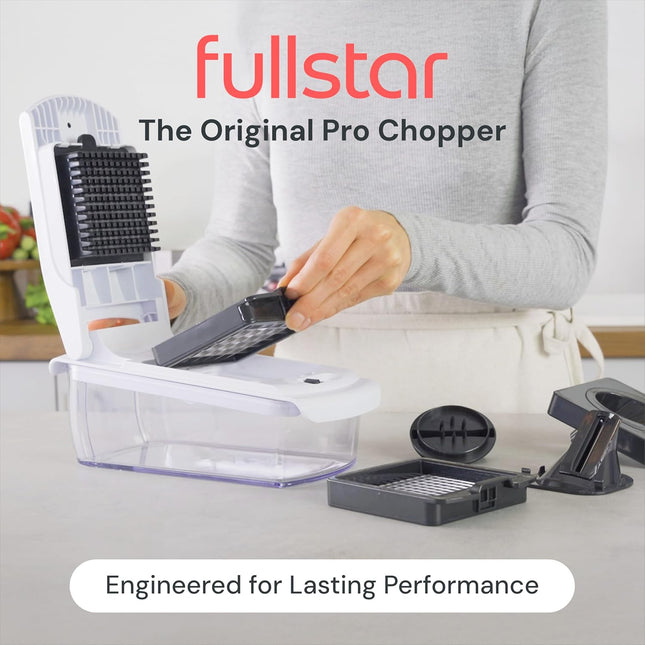 Fullstar Vegetable Chopper and Spiralizer - Food Chopper with Container, Fruit Slicer, Kitchen Gadgets & Accessories, Ho