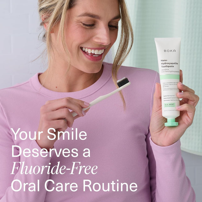 Boka Fluoride Free Toothpaste Nano Hydroxyapatite, Helps Remineralize, Appropria