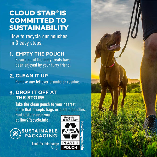Cloud Star Dynamo Dog Soft Chews Hip & Joint Grain Free Dog Treats, Bacon & Cheese, 14 Oz. Pouch