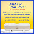 Premium Plastic Food Wrap, 500 Sq. Ft., 516.12-Ft. X 11.5/8-Inch