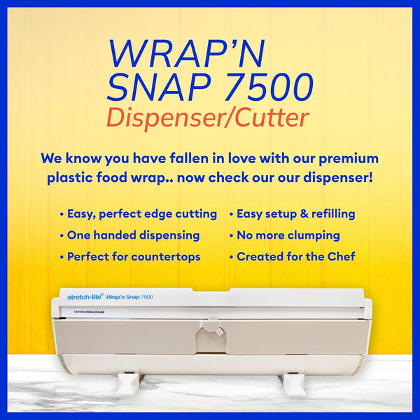 Premium Plastic Food Wrap, 500 Sq. Ft., 516.12-Ft. X 11.5/8-Inch