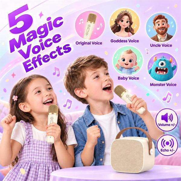 Mini Karaoke Machine,Funny Toys Christmas Birthday Gifts for Kids Age 4-12 Girls,Boys,Adults,Meguo Karaoke Microphone Toys for