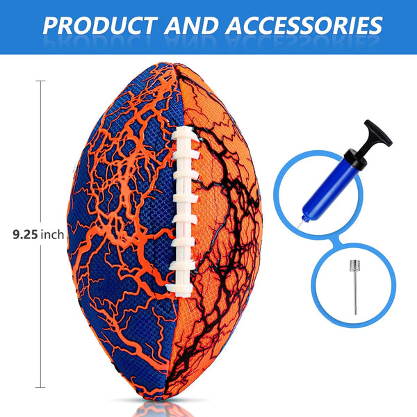 Jasonwell Waterproof Football Pool Toys - Strong Grip Soft Football for All-Weather Play Pool Games Beach Toys Water Footballs Outdoor Sports Toy