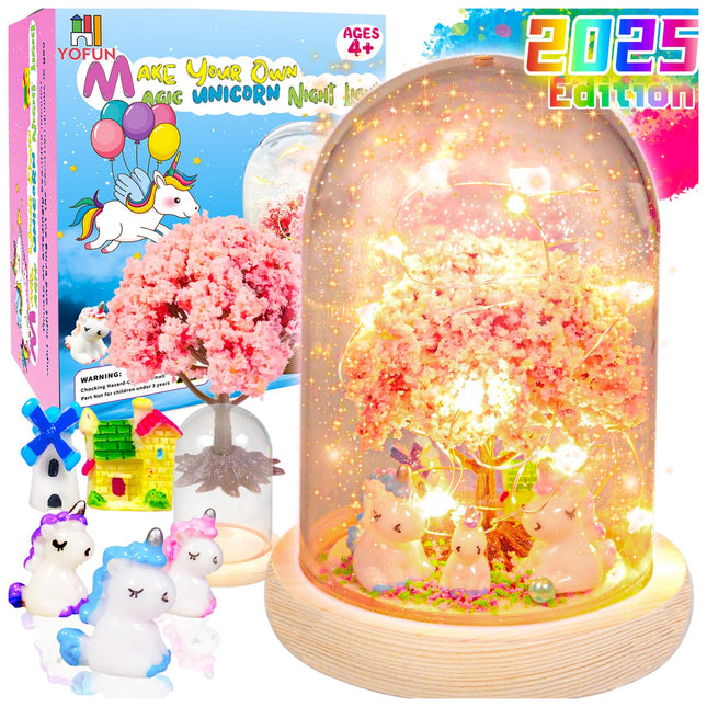 YOFUN Make Your Own Unicorn Night Light - Unicorn Craft Kit for Kids, Arts and C
