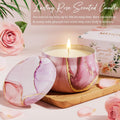 Birthday Gifts for Women Self Care Gifts Get Well Soon Gifts, Rose Relaxing Spa Gifts Basket Care Package W/ Luxury Flannel Blanket, Unique