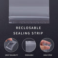 Small Plastic Bags, 400 PCS Mini Baggies, 4 Assorted Sizes, Transparent Jewelry Bag, Mini Bag, Resealable Poly Bags for Pill, Beads, Screws, Packaging