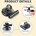 Grtard 6 Pack Magnetic Clips Heavy Duty, Strong Magnet Clips for Fridge Black 6pack