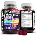 Clean Nutra Melatonin Gummies 10Mg | Sleep Aid Valerian Root L-Theanine Vitamin B6 C Lemon Balm Magnesium Hibiscus Beta Carotene Saffron &