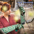 Schwer Gardening Gloves for Women, Rose Pruning Gloves with Forearm Protection, Breathable and Comfortable Thorn Proof Garden Glove with Touch