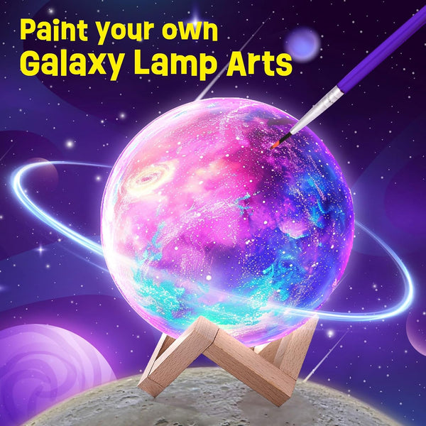 Paint Your Own Moon Lamp Kit, Cool Gifts DIY 3D Space Moon Night Light, Art Supplies Arts & Crafts Kit, Arts and Crafts for Kids Ages 8-12, Toys