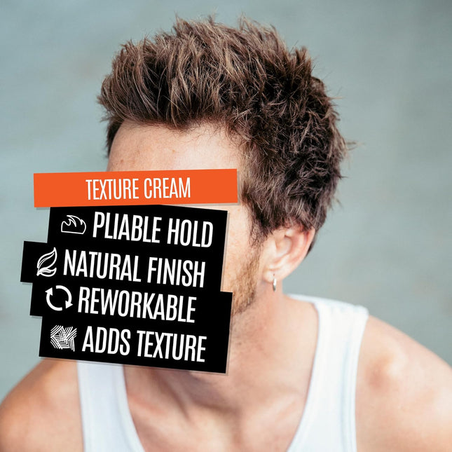 UPPERCUT DELUXE Texture Cream, Re-Workable, Pliable Hold, Natural Finish, 3.5 Oz