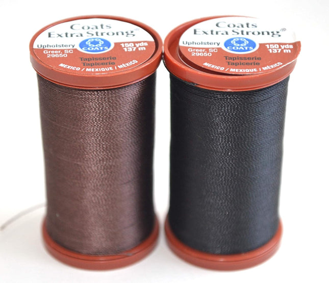 Extra Strong Upholstery Repair Sewing Thread Kit Coats and Clark - Heavy Duty Cu